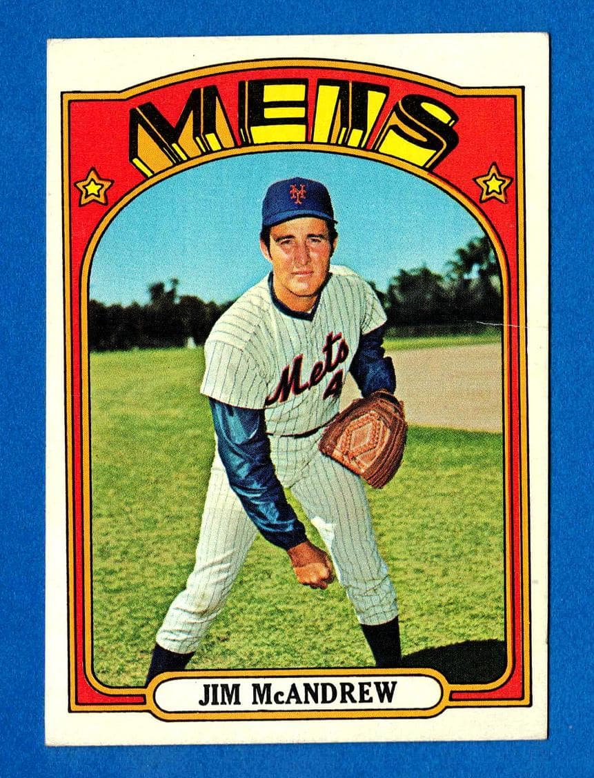 Jim McAndrew 1972 topps Topps