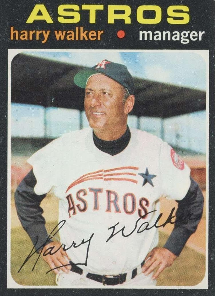 Harry Walker 1971 topps Topps