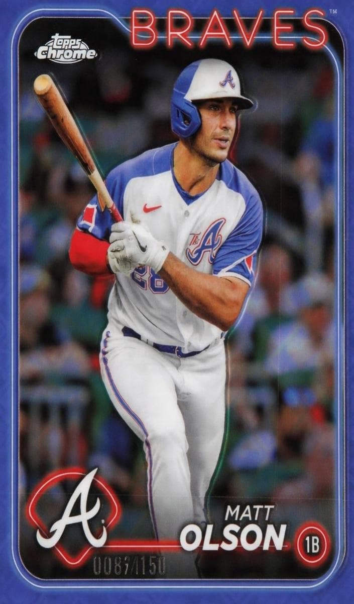 Matt Olson 2024 topps Topps Chrome Logofractor Edition