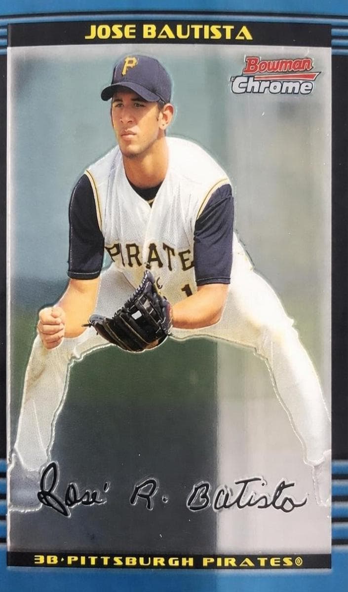 Jose Bautista 2002 bowman Bowman Chrome