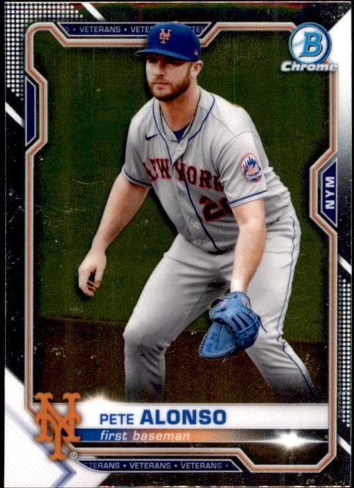 Pete Alonso 2021 bowman Bowman Chrome