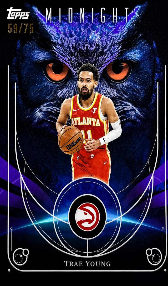 Trae Young 2025 topps Topps Midnight