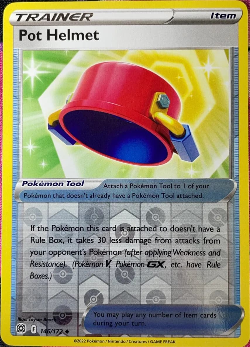 Pot Helmet trading card