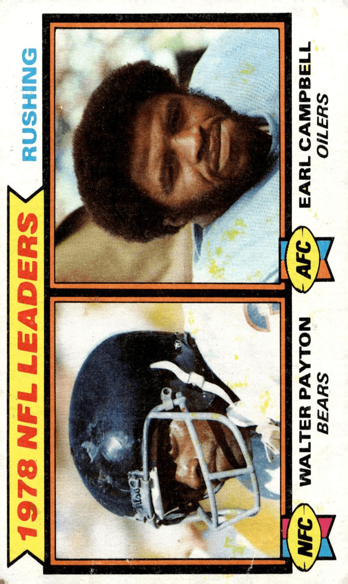 1978 NFL Leaders: Rushing (Walter Payton / Earl Campbell) 1979 topps