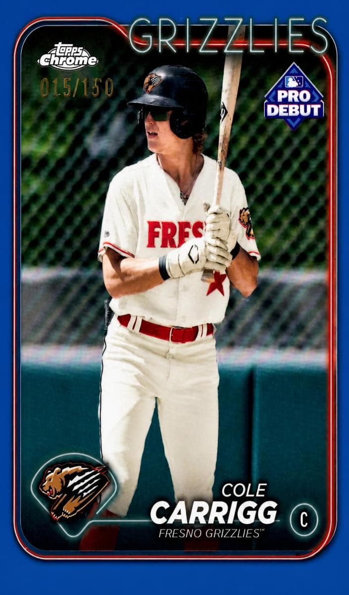 Cole Carrigg trading card