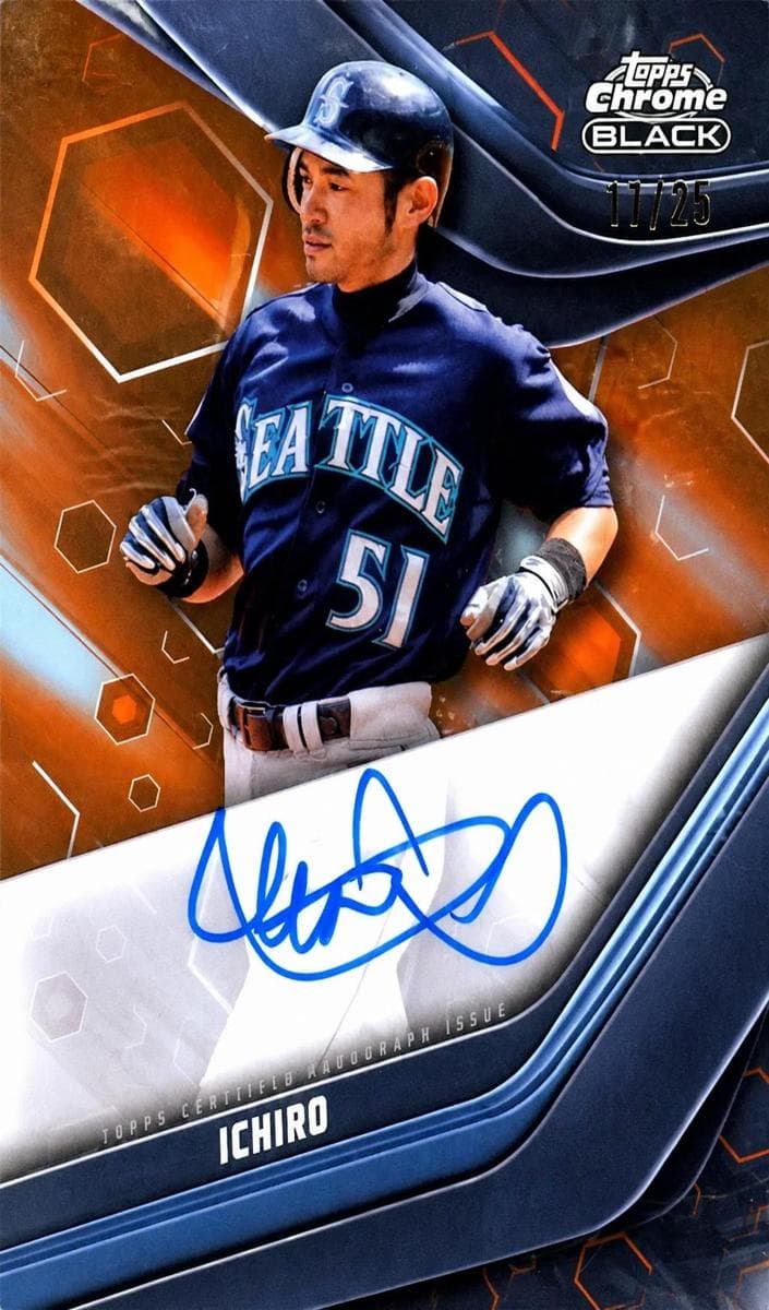 Ichiro 2023 topps Topps Chrome Black