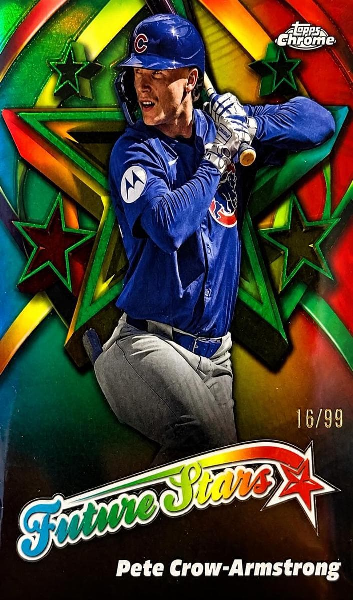 Pete Crow-Armstrong 2025 topps Topps Chrome Logofractor Edition