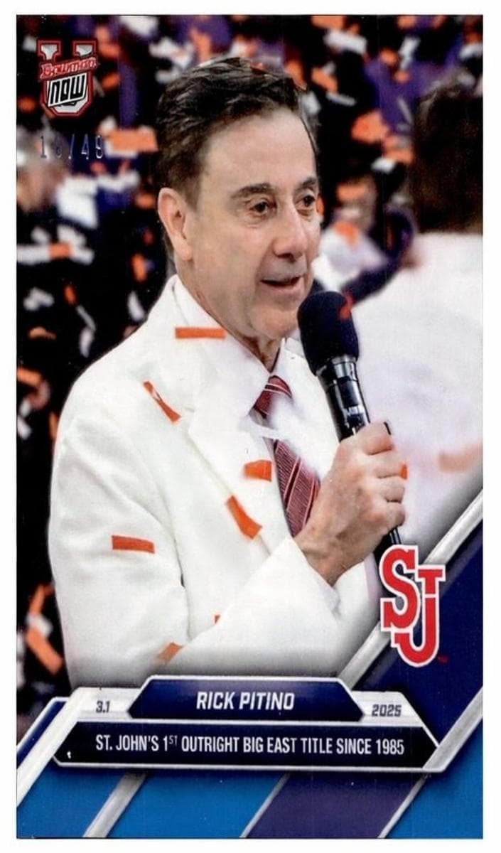 Rick Pitino 2024 bowman Bowman U Now