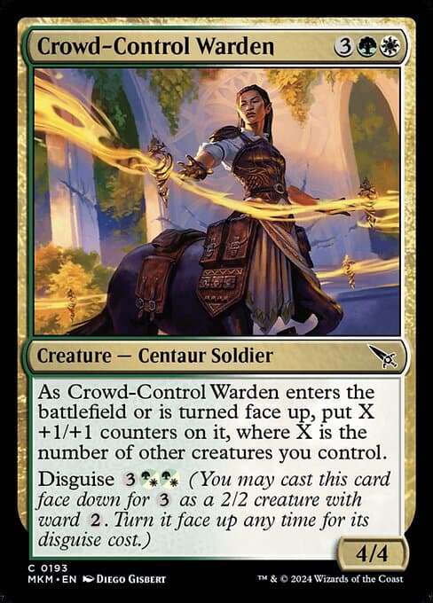 Crowd-Control Warden 2024 Magic: The Gathering Murders at Karlov Manor