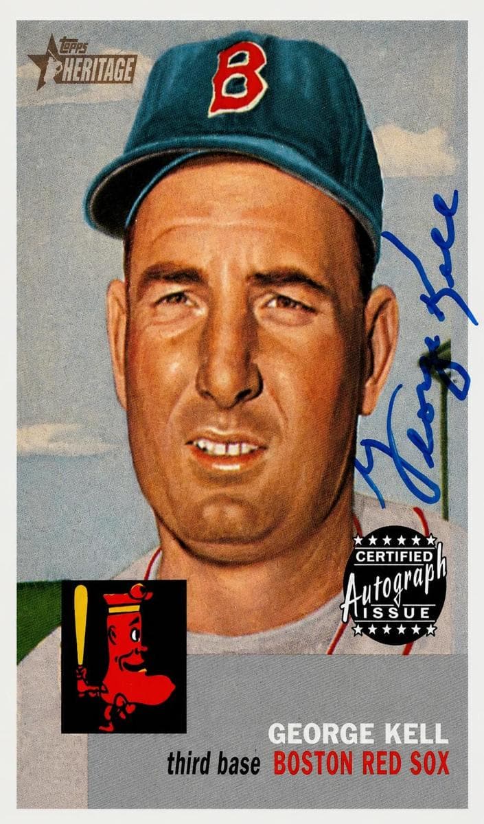 George Kell 2002 topps Heritage Real One Autographs