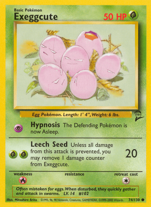 Exeggcute 2000 Pokemon Base Set 2