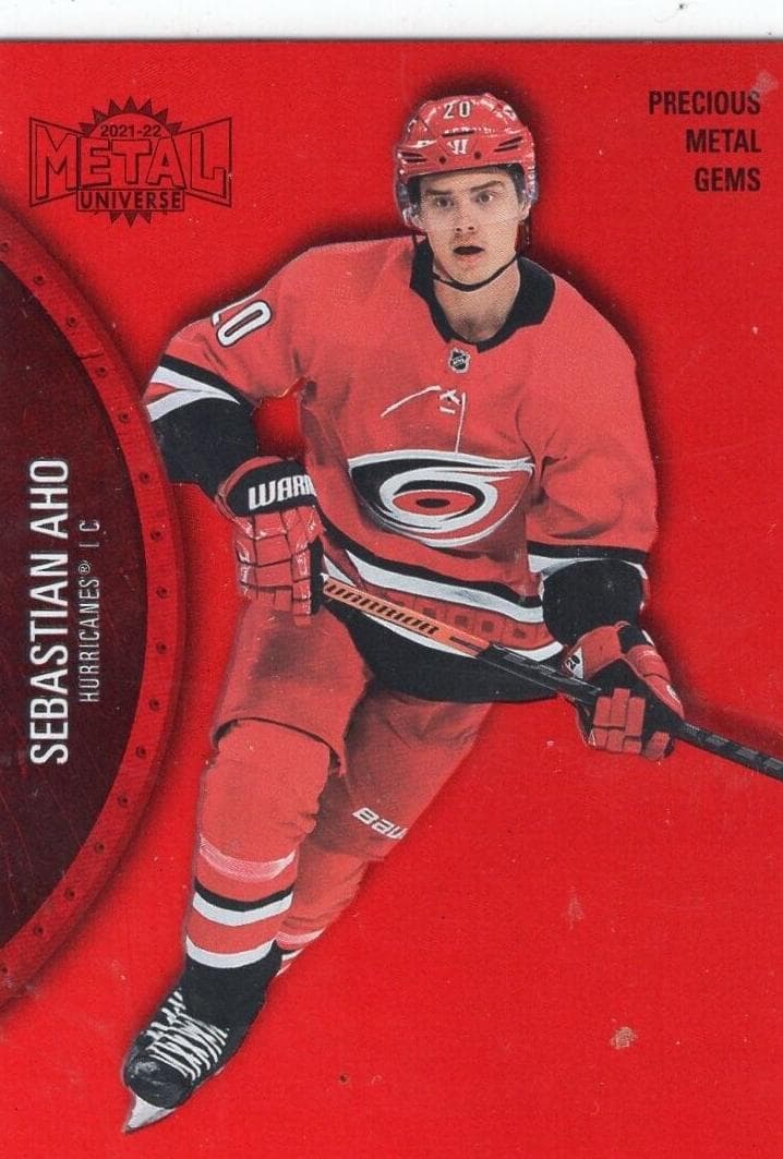 Seth Jarvis 2021 SkyBox Metal Universe rookie card
