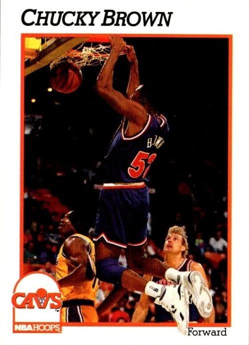 Chucky Brown 1991 panini Hoops