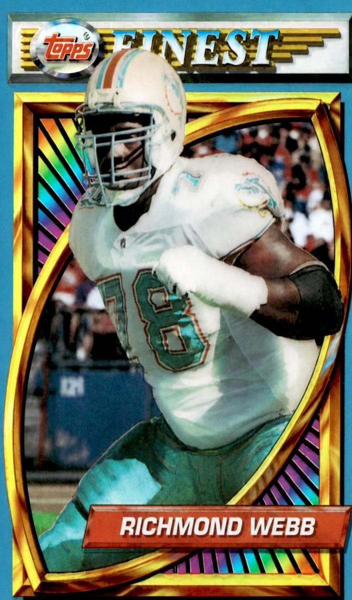 Richmond Webb 1994 topps Finest Football Refractor