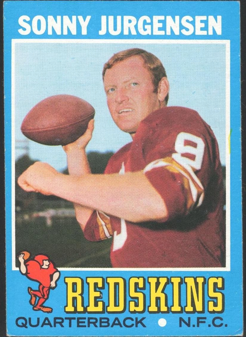 Sonny Jurgensen 1971 topps Topps