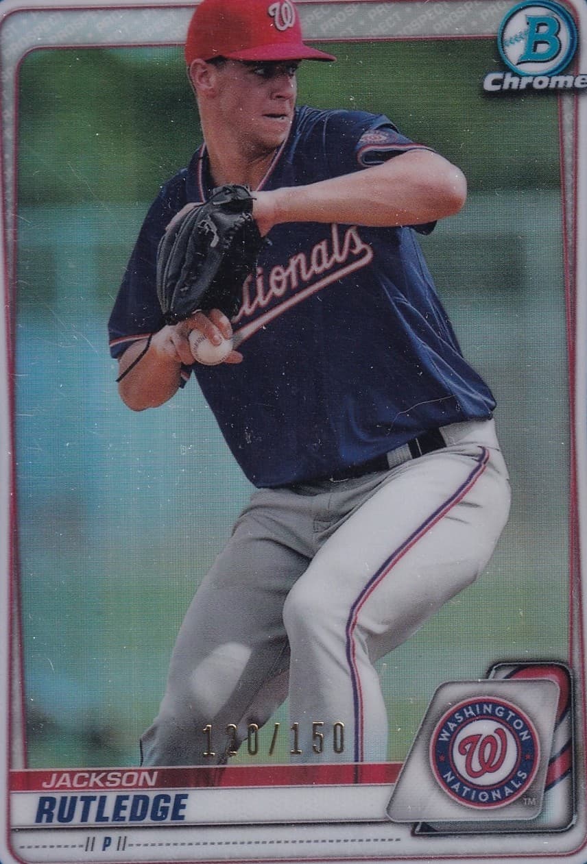 -239 JACKSON RUTLEDGE Blue /15 2020 Bowman Chrome 2020 Bowman Chrome blue