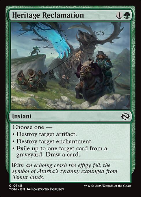 Heritage Reclamation 2025 Magic: The Gathering Tarkir: Dragonstorm