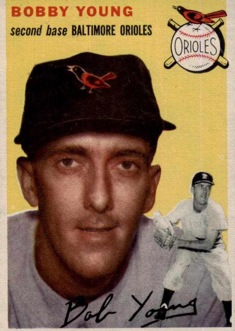 Bobby Young 1954 topps Topps