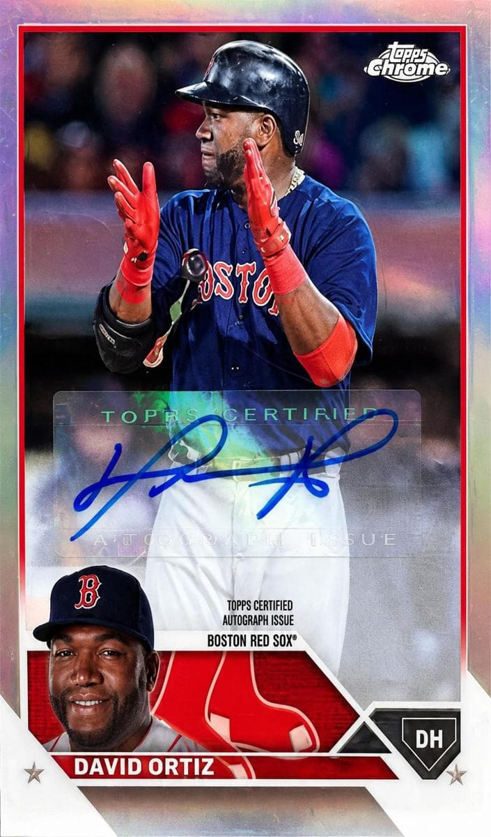 David Ortiz 2023 topps Topps Chrome Update
