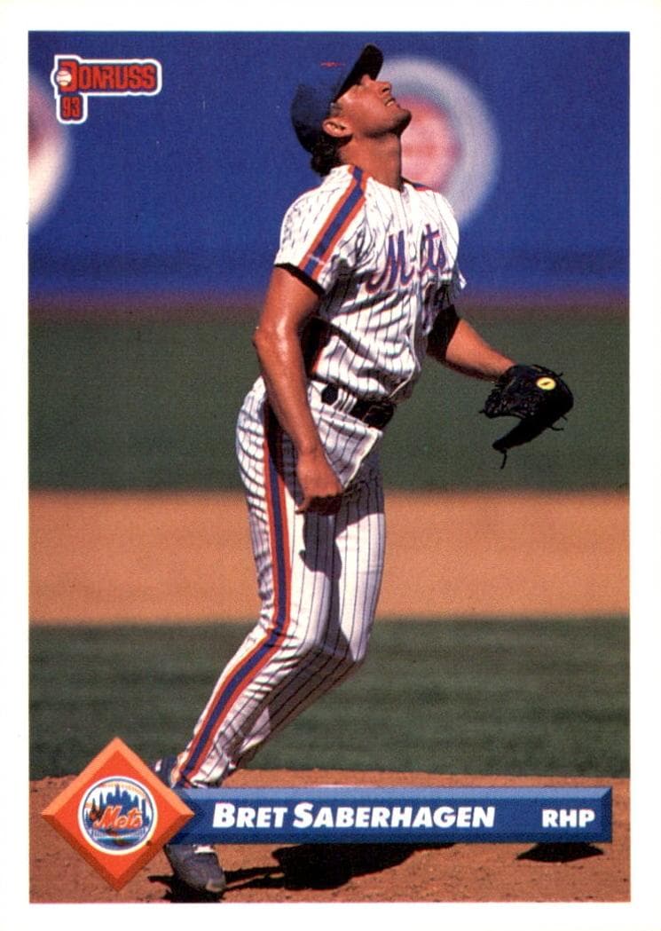 Bret Saberhagen 1993 panini Donruss