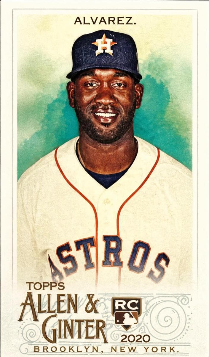 Yordan Alvarez 2020 topps Topps Allen & Ginter