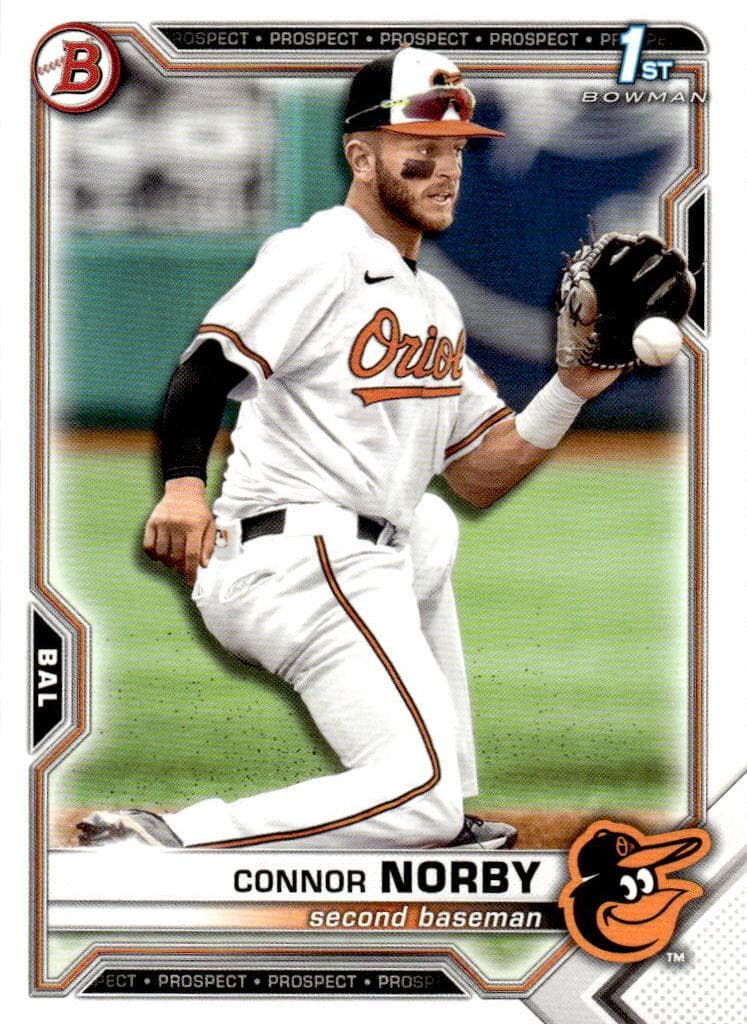 Connor Norby 2021 bowman Bowman Draft