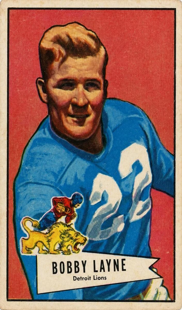 Bobby Layne 1952 bowman Bowman Large