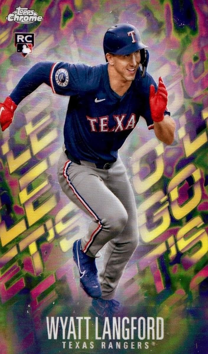 Wyatt Langford 2024 topps Topps Chrome Update