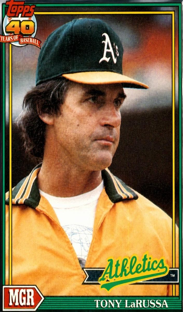 Tony LaRussa 1991 topps Topps