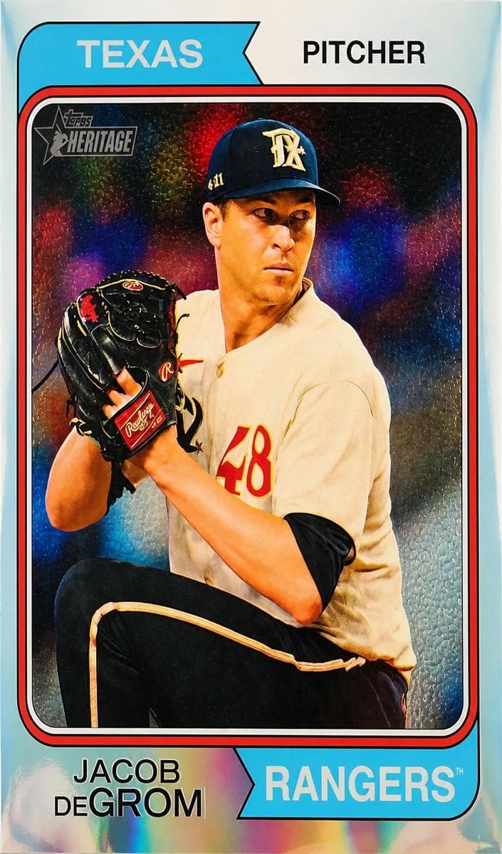 Jacob deGrom 2023 topps Topps Heritage
