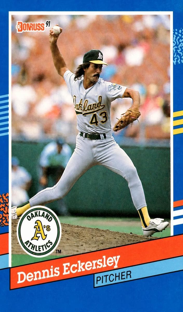 Dennis Eckersley 1991 panini Donruss