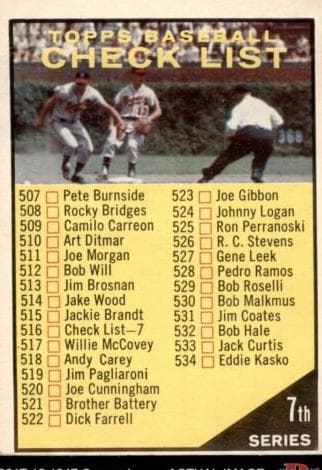 7th Series Checklist: 507-587 #516