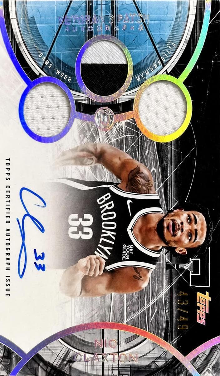 Nic Claxton 2025 topps Topps 3