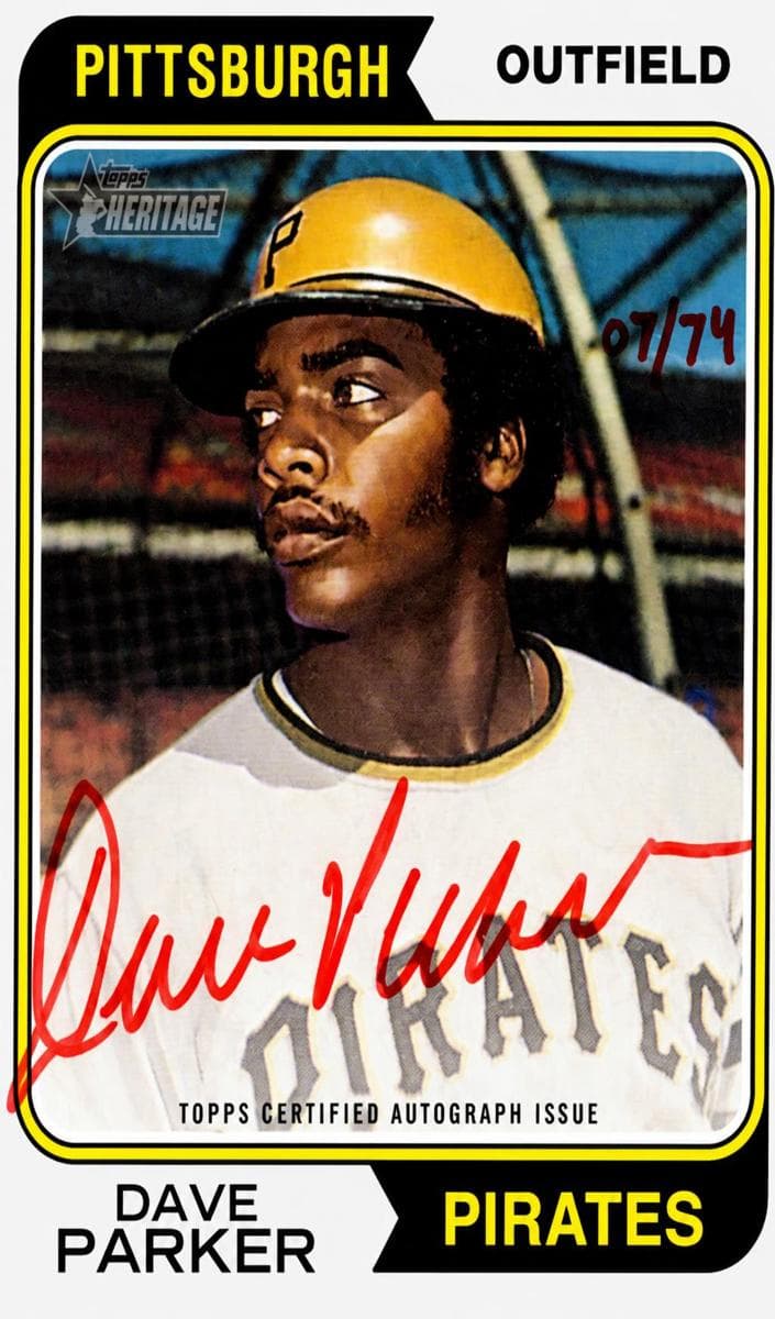 Dave Parker 2023 topps Topps Heritage