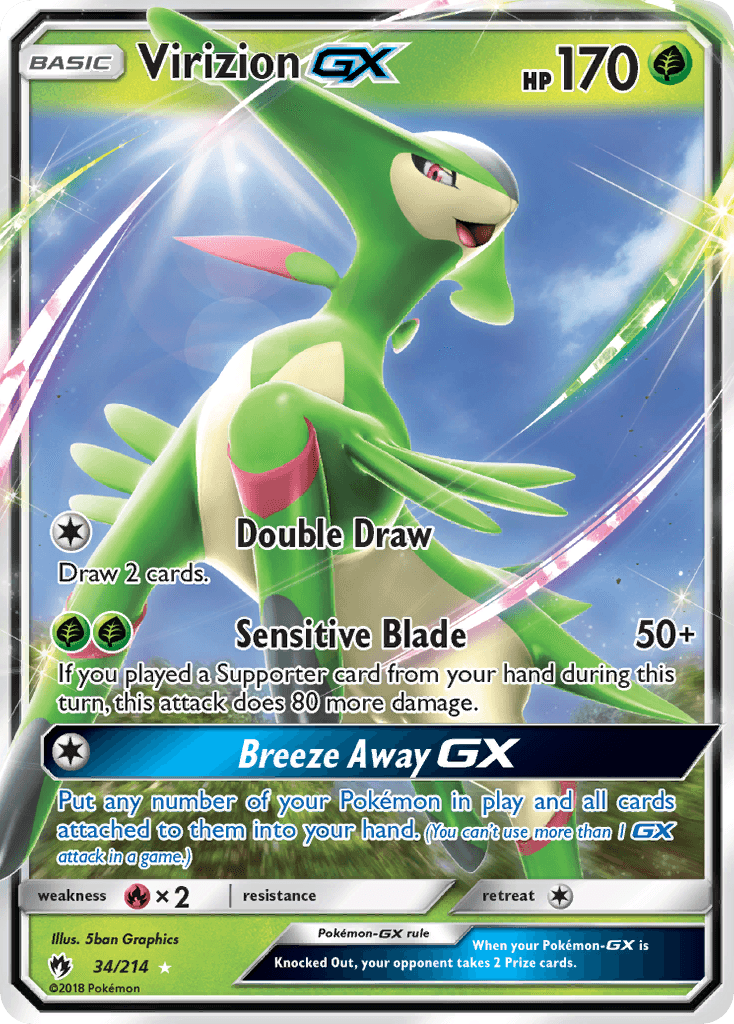 Virizion GX #34