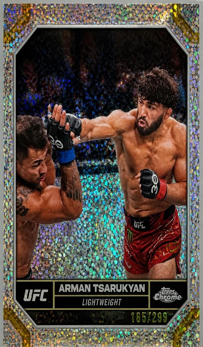 Arman Tsarukyan 2024 topps Chrome Ufc Red Refractor