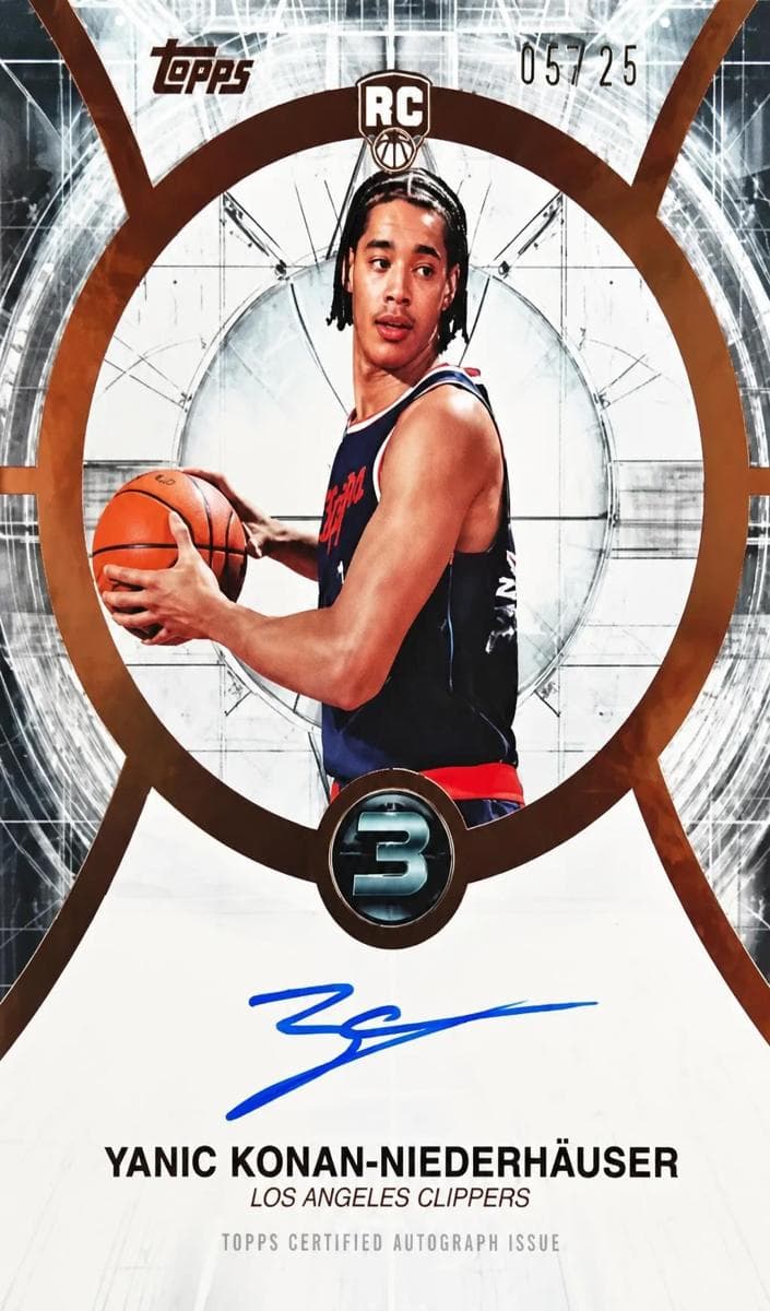 Yanic Konan-Niederhäuser 2025 topps Topps 3
