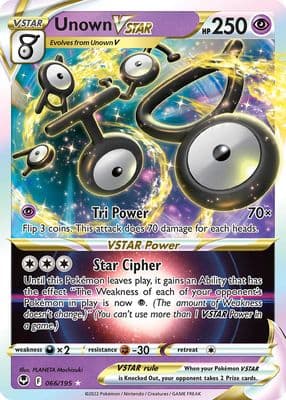 Unown VSTAR trading card
