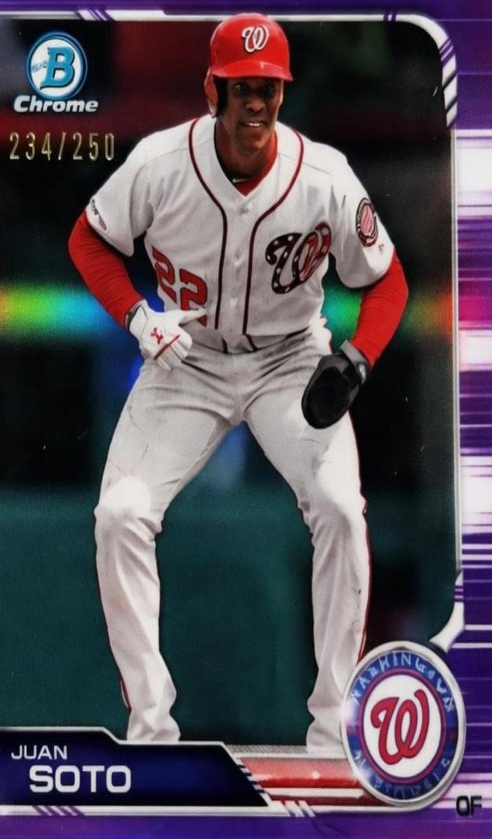Juan Soto 2019 bowman Bowman Chrome