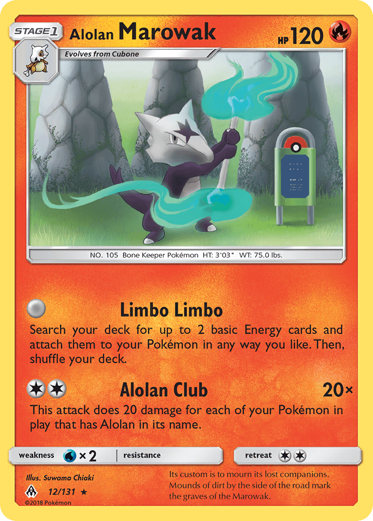 Alolan Marowak 2018 Pokemon