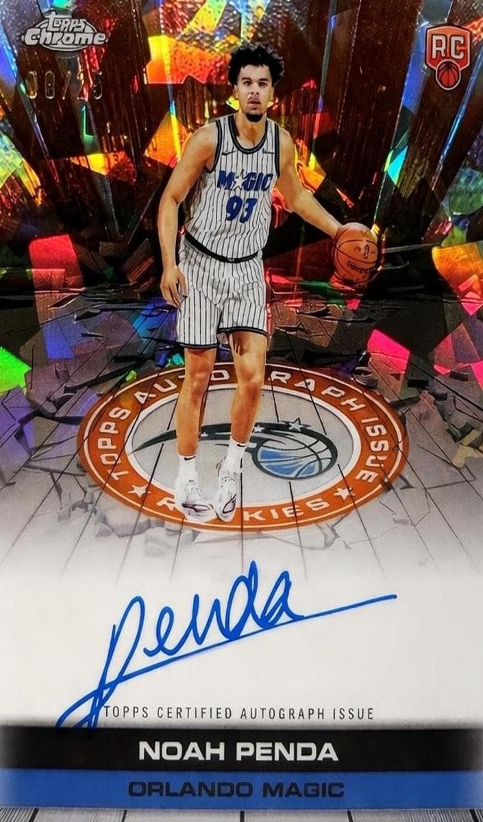 Noah Penda 2025 topps Topps Chrome Sapphire