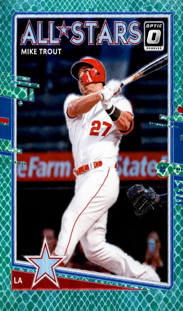 Mike Trout 2020 panini Donruss Optic