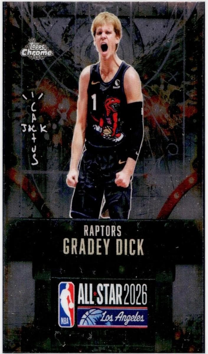 Gradey Dick 2025 topps Topps Chrome Cactus Jack X NBA All-Star Game