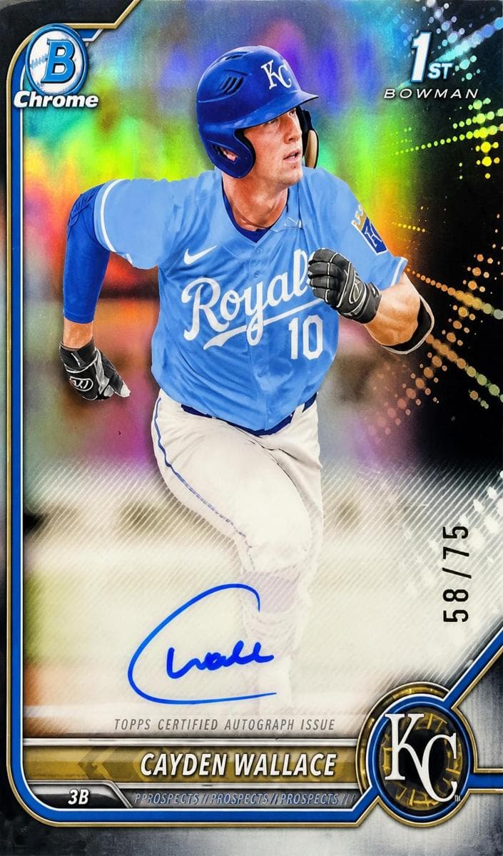 Cayden Wallace 2022 bowman Bowman Draft