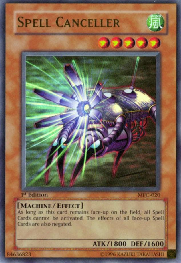 Spell Canceller 2003 Yu-Gi-Oh! Magician's Force 1st Edition
