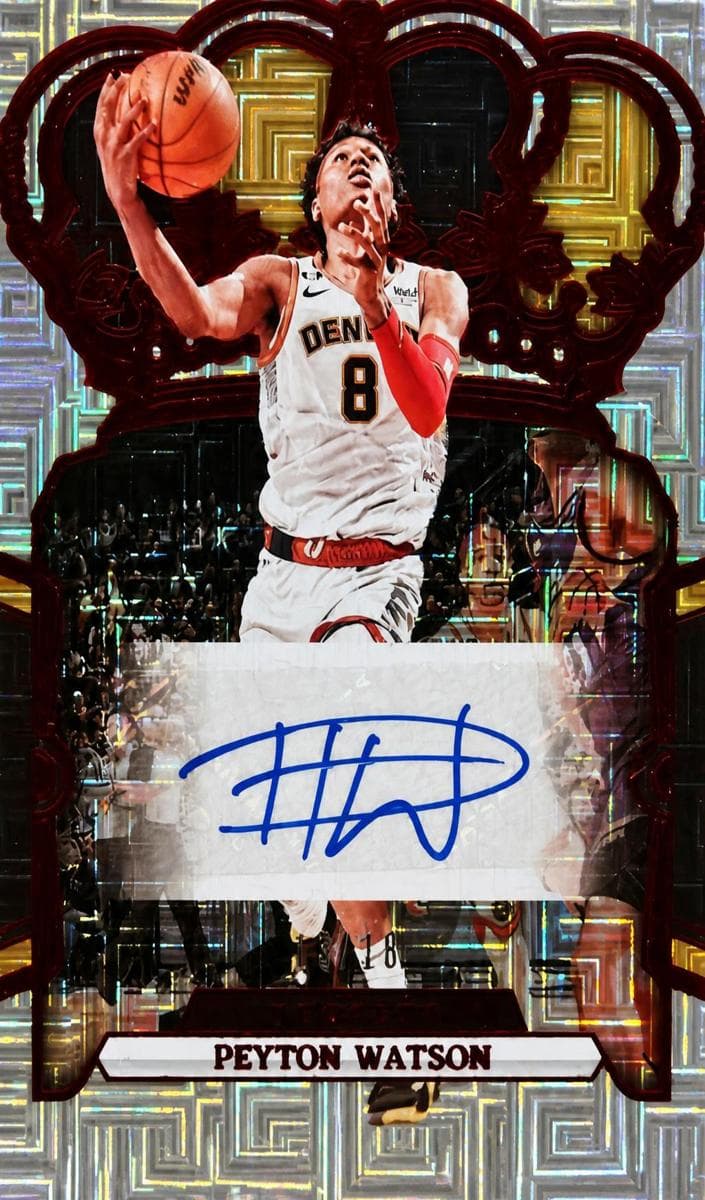 Peyton Watson 2023 panini Panini Crown Royale