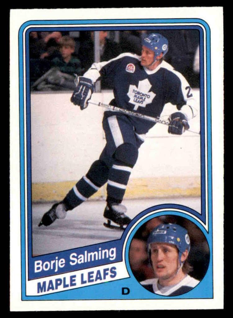 Borje Salming 1984 topps O-Pee-Chee