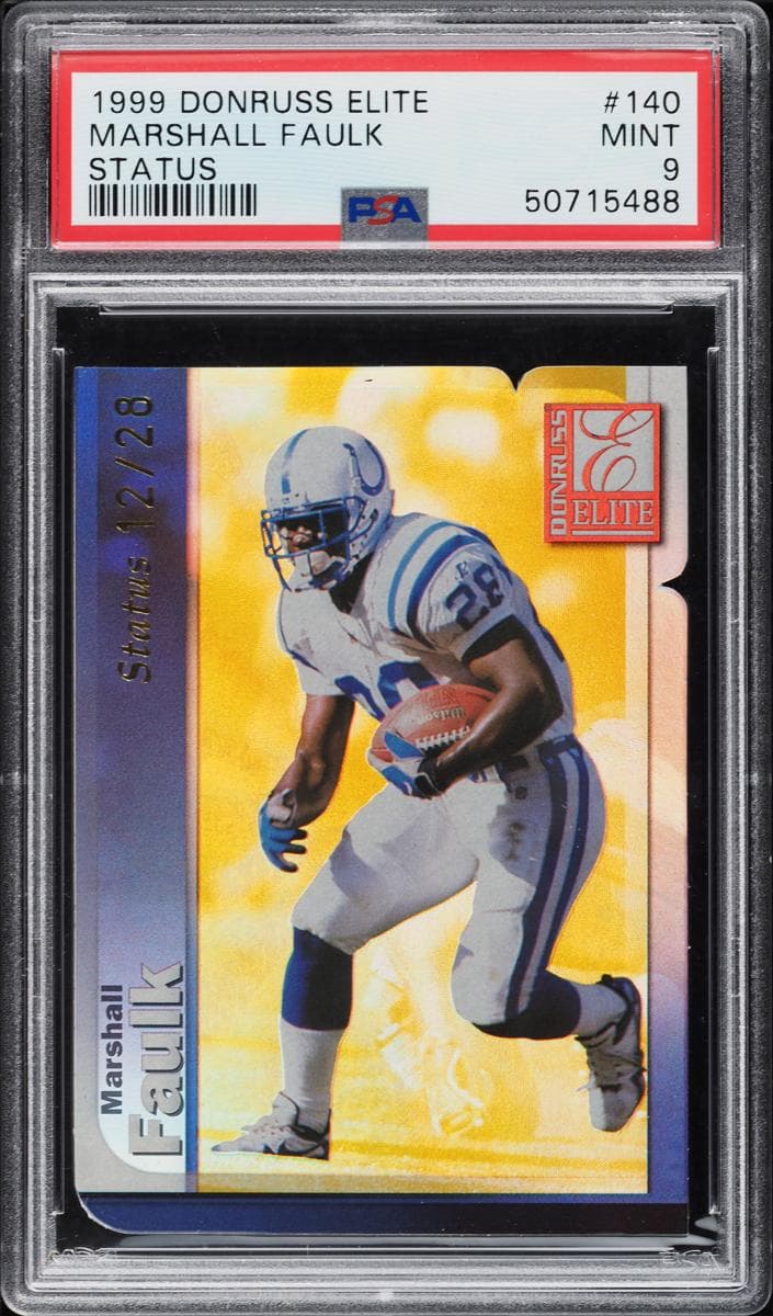 Marshall Faulk 1999 panini Donruss Elite