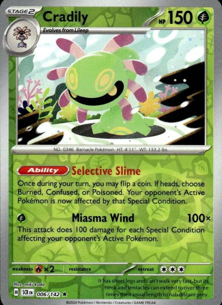 Cradily trading card
