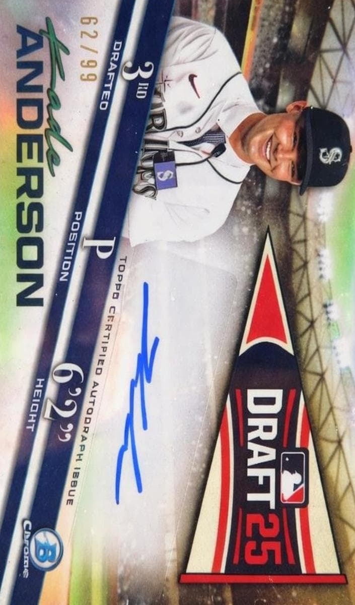 Kade Anderson 2025 bowman Bowman Draft Chrome